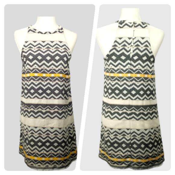JACK by B.B. Dakota-Halter Style Dress Native Woven Design S Pinup Festival - Picture 1 of 9